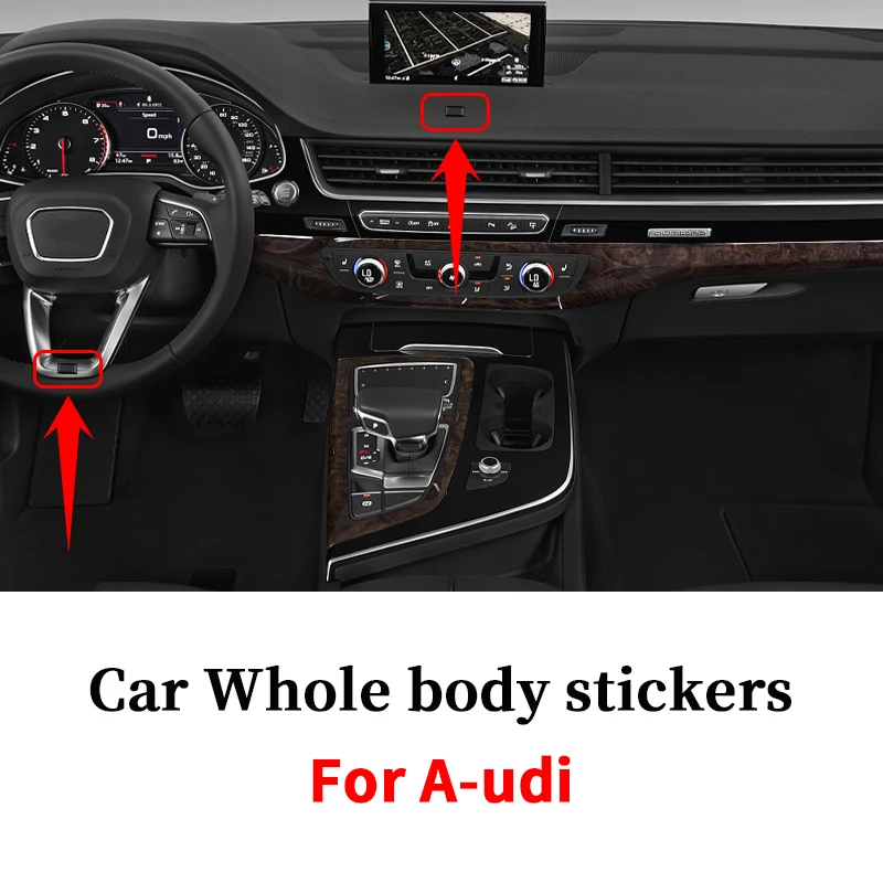 

50Pcs Car Steering Wheel 3D Small Emblem Sticker for Audi All Series Q3 Q5 SQ5 Q7 A1 A3 S3 A4 A4L A6L A7 S6 S7 B8 B9 A6 C5 C6 C7