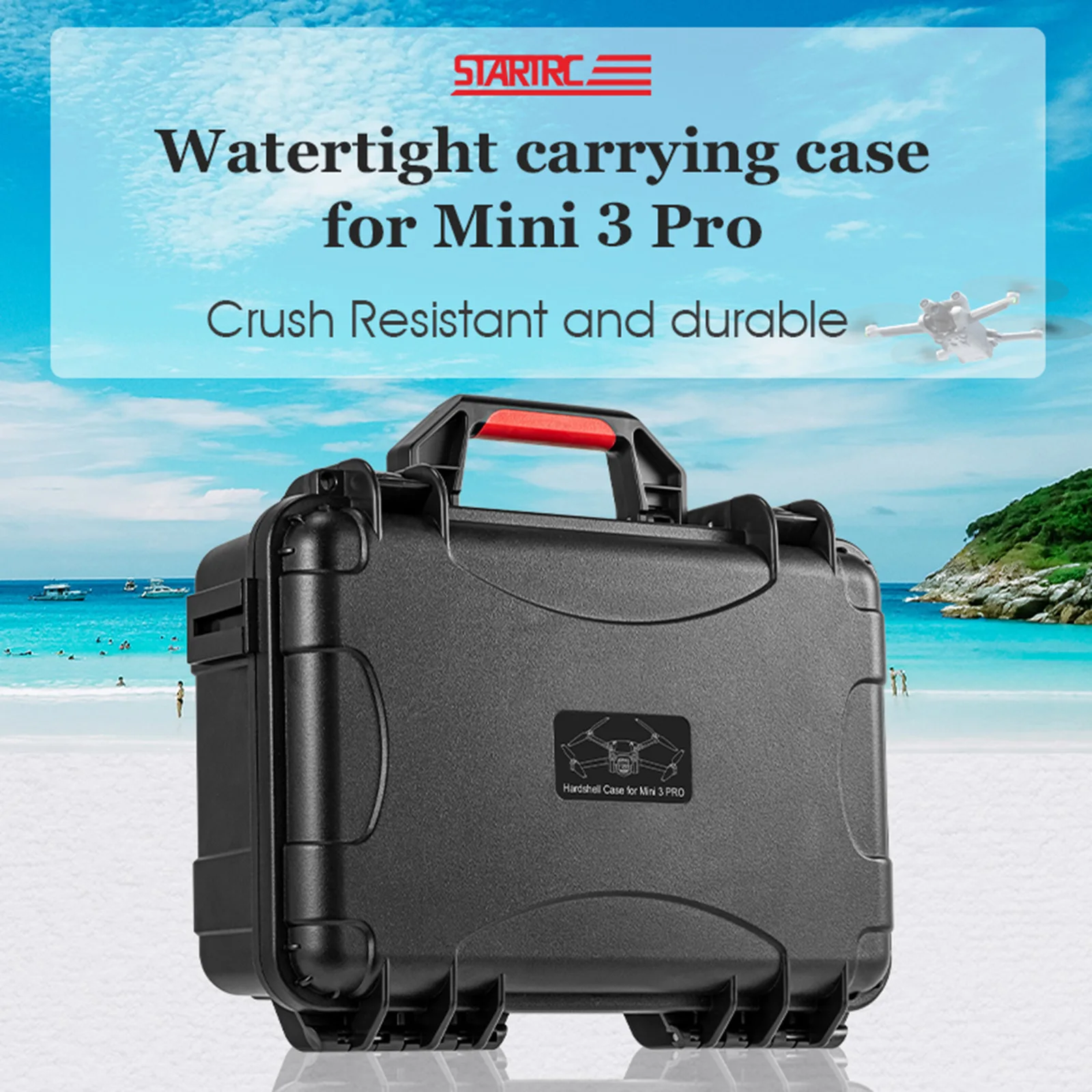 

STARTRC Portable Hard Shell Drone Remote Control Accessories Case Waterproof Travel Storage Carrying Box for DJI Mini 3 Pro