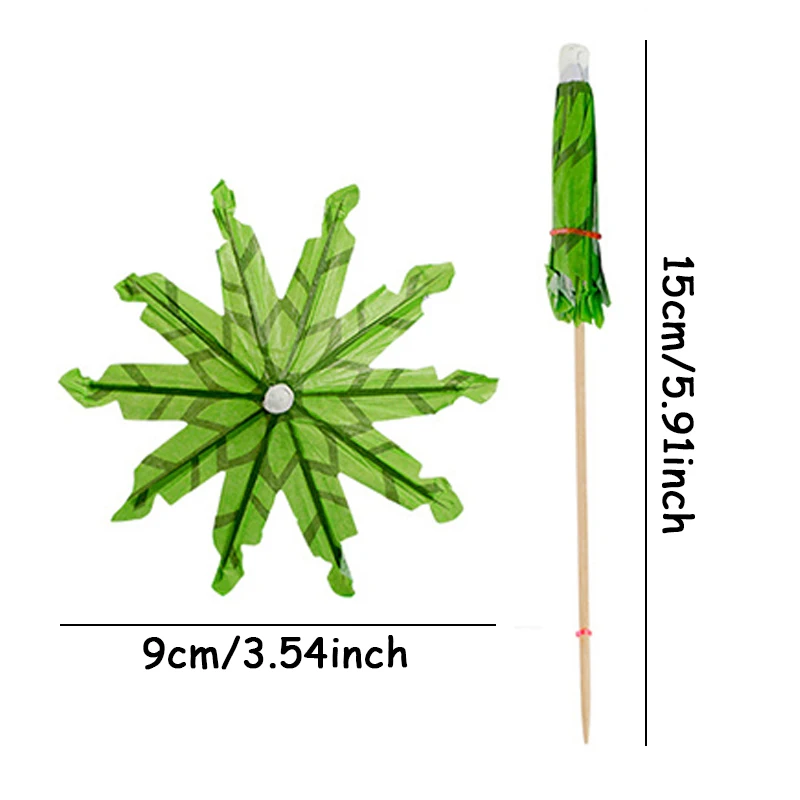 Тропические Кокосовые Пальмы Бумажные Зонтики-медиаторы 10/20/50 Шт. Топперы Для
