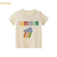 toddler kids baby girls boys summer short sleeve letter print top t shirts children casual clothing 18m 7y