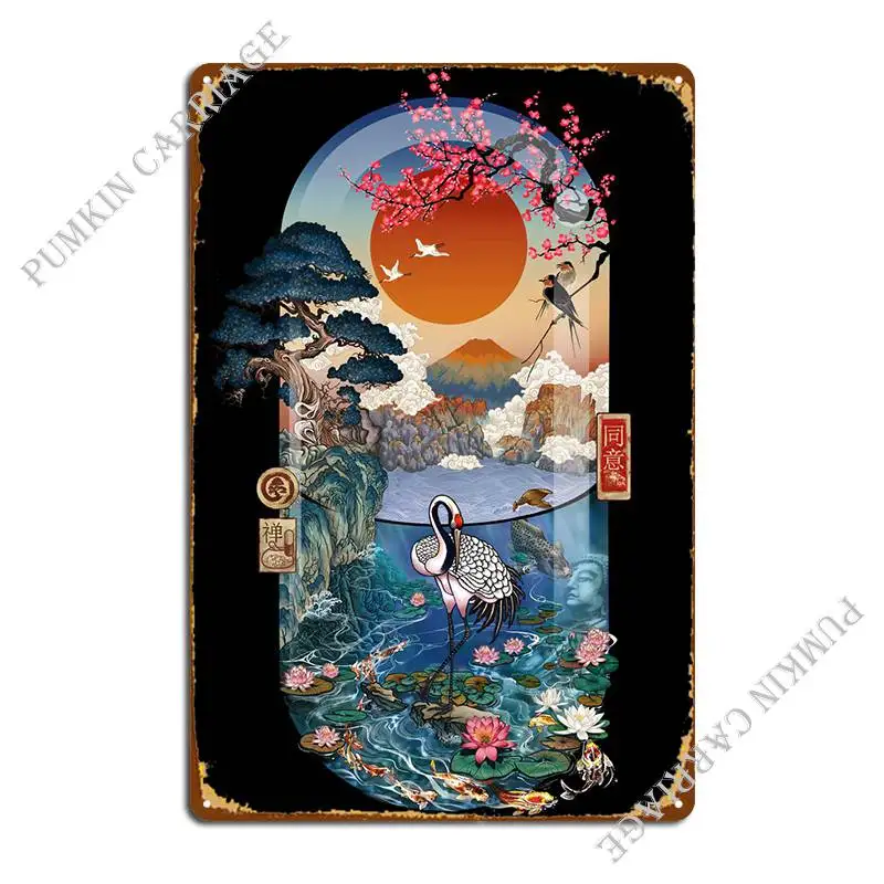 

Металлический плакат Nature Is Medi Zen, Настенный декор для гаража, кинотеатр, Настенный декор, оловянный плакат