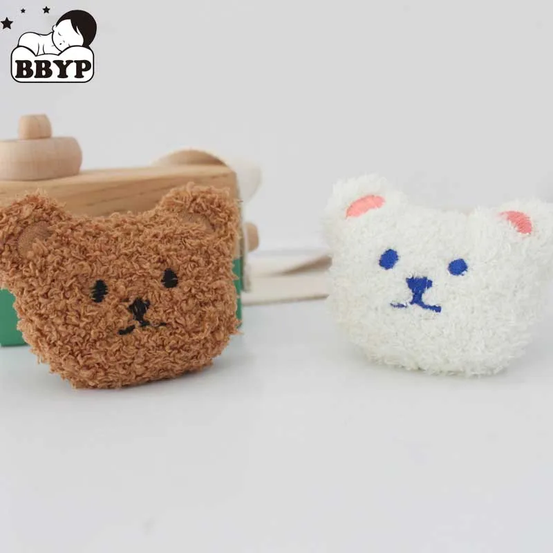 

5PCS/Lot Plush Bear Doll Patches Applique Crafts For Girl Garment Accessories And Bag Decoration