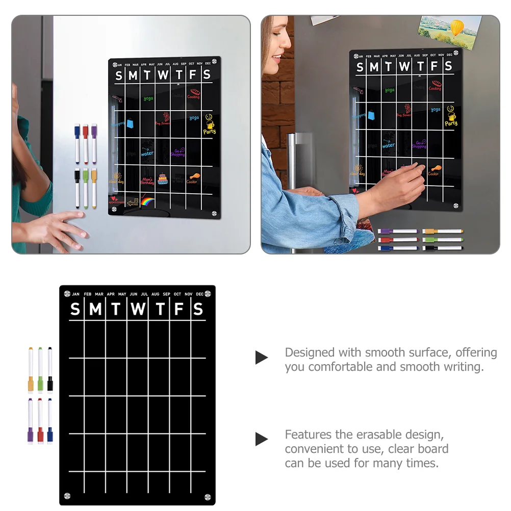 

Refrigerator Planning Whiteboard Note-taking Writing Kitchen List Magnet Sticker Calendar Dry Erase Whiteboards