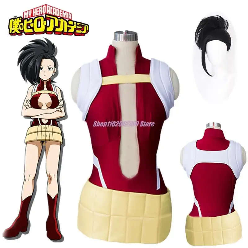 

Boku No Hero Academia My Hero Academia Cosplay YAOYOROZU MOMO Cosplay Costume Wig Accessories Halloween Carnival Role Play Party