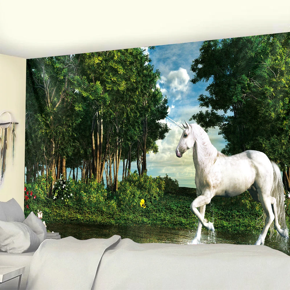 Pegasus Животные Печать декоративное искусство фотография Таро богемная стена