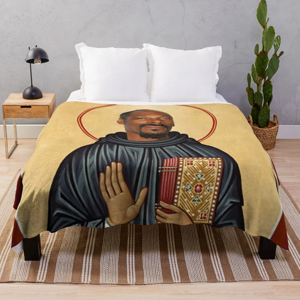 

Snoop Dogg is a saintThrow Blanket sofa blanket with tassels throw rug