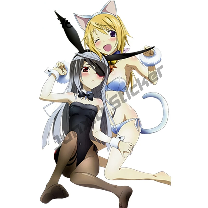

Sexy Cat Girl Car Styling Infinite Stratos Anime Car Stickers and Decals for Bumper Camper Yacht Window Accessorie PVC13x8cm