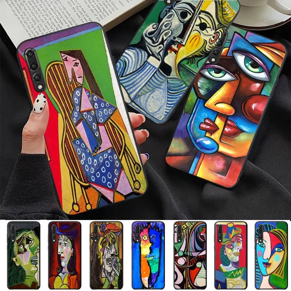 Picasso Abstract Art Painting Phone Case For Huawei P 8 9 10 20 30 40 50 Pro Lite Psmart Honor lite 70 Mate 20lite
