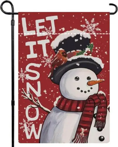 Рождественский флаг &quotLet it Snow&quot 12x18