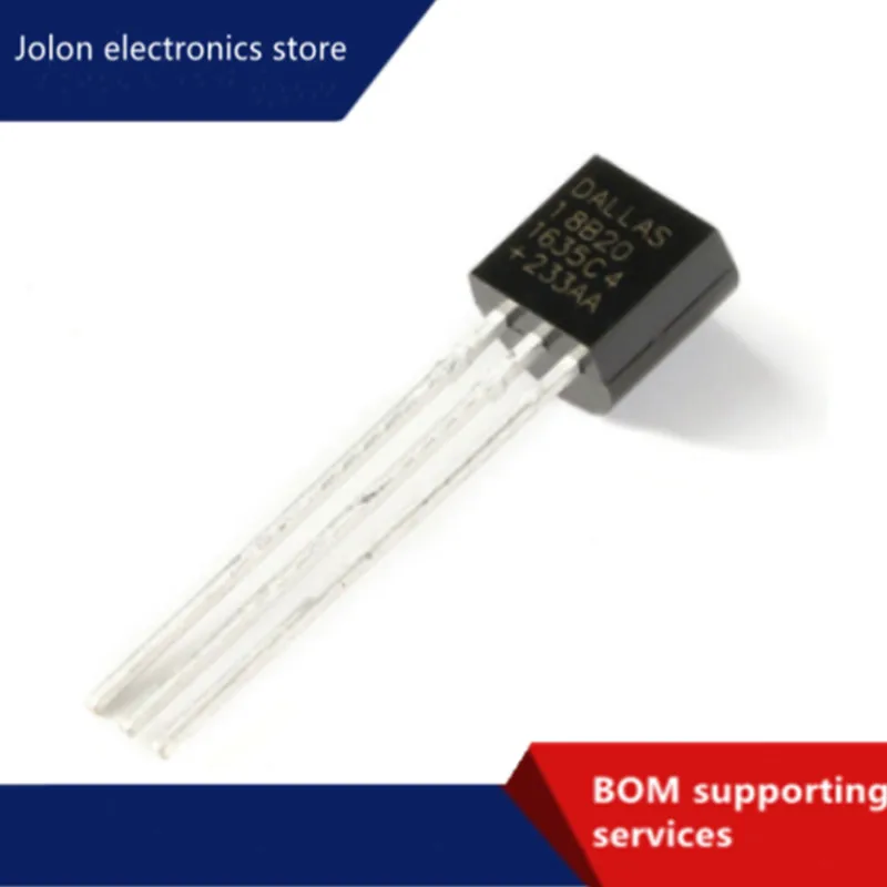 

10 PÇS/Lot Electronic Chip Sensor DS18B20 TO-92 18B20 Chip IC Temperature Sensor 18b20 Electronic DIY