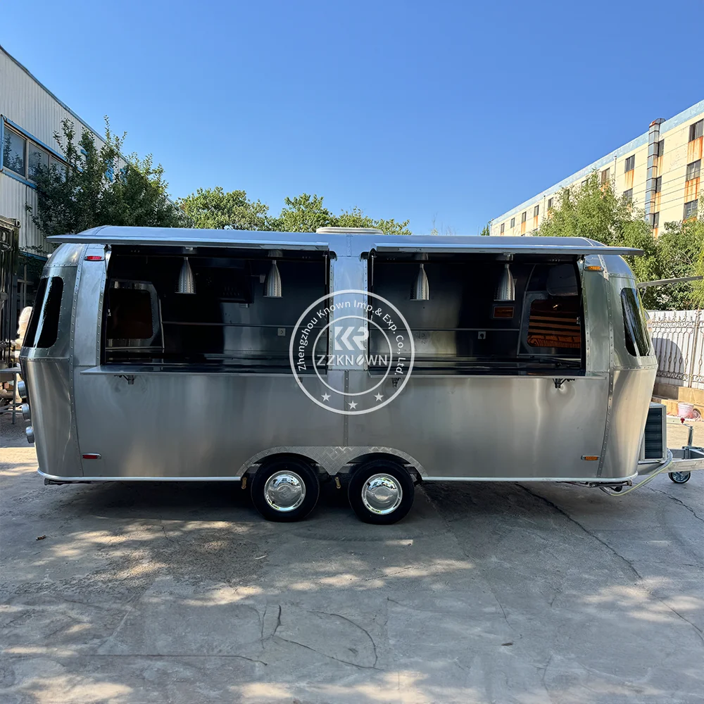 2024 Ретро грузовик для еды пива мобильный кемпинг барбекю пиццы торговый прицеп