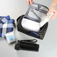 unisex travel cosmetic bag functional hanging zipper makeup case necessaries organizer storage pouch toiletry make up wash bag