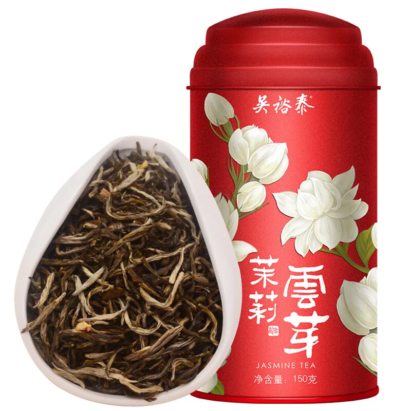 

China Time-honored Brand WUYUTAI Jasmine tea MoLiYunYa canned 150g (8 times of scenting) health and wellness products