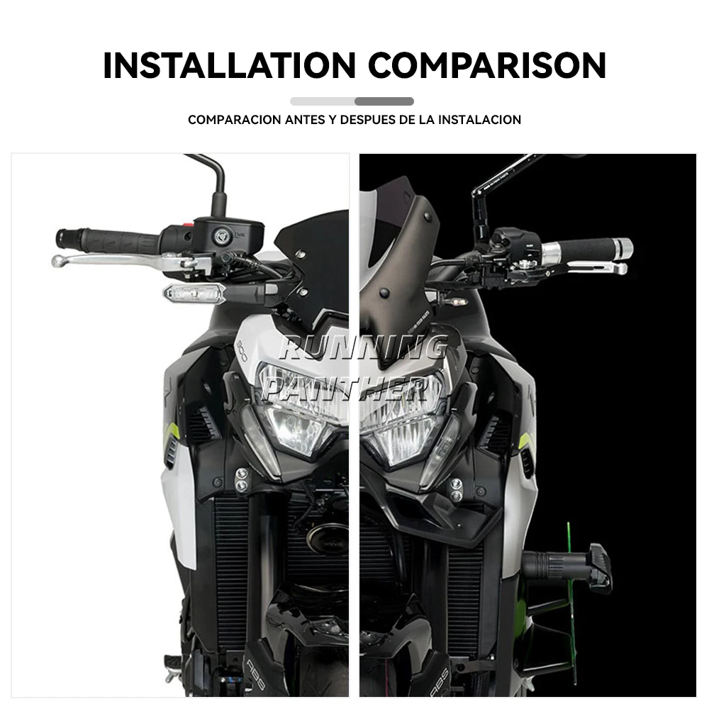 Для KAWASAKI Z900 Z 900 2020 2021 2022 мотоциклетный аксессуар передний спойлер крыло