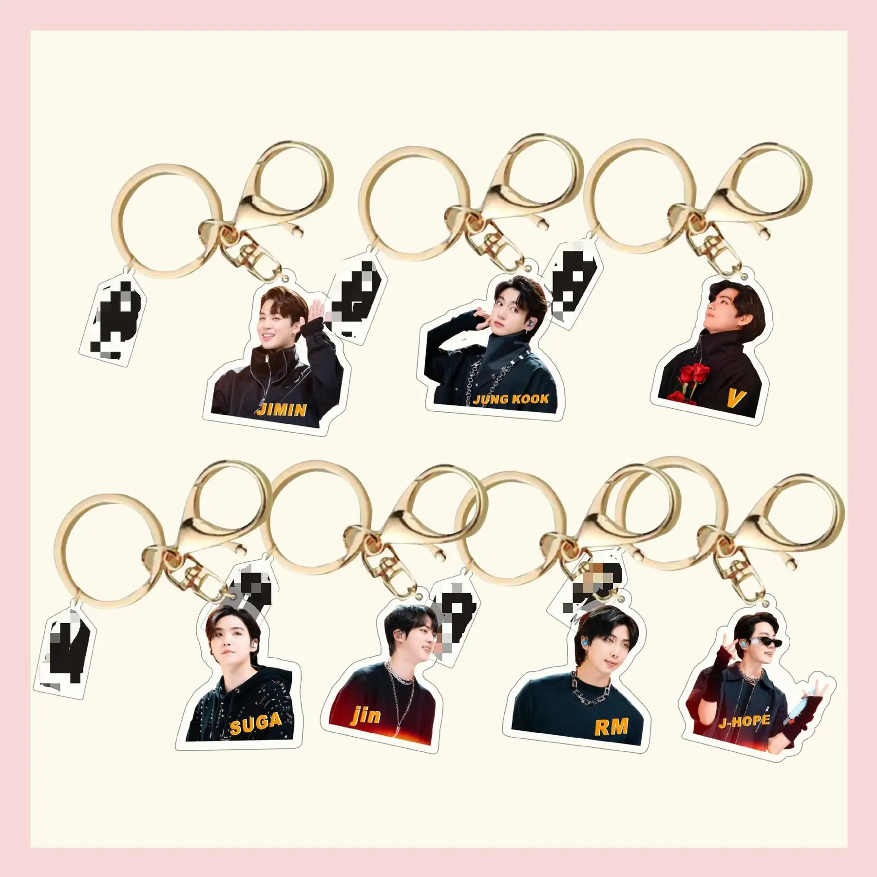 

KPOP bangtan boys New Album Proof Acrylic Doll Model Keychain Accessories Backpack Decoration Pendant Jewelry Gifts SUGA JIMIN V