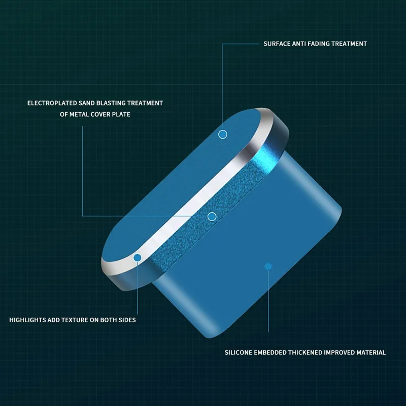 Металлическая пылезащитная заглушка USB типа C для iPhone 15 Pro Max Plus защита от пыли порт