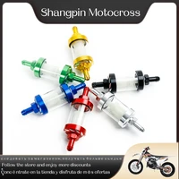universal 8mm modified motorcycle universal fuel filter clear glass gasoline filter atv accessories suv