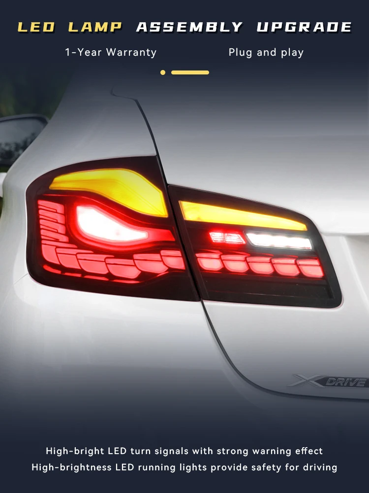 Задняя крышка для 5 серий BMW F18 F10 520 525 530-2010 улучшенная версия стиль дракона дизайн