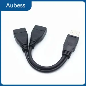 Y Data Cable 1 Male Plug To 2 Female Socket 0.15m 5gbps High-speed Operation Data Cable Usb 2.0 Extension Line 15/30cm