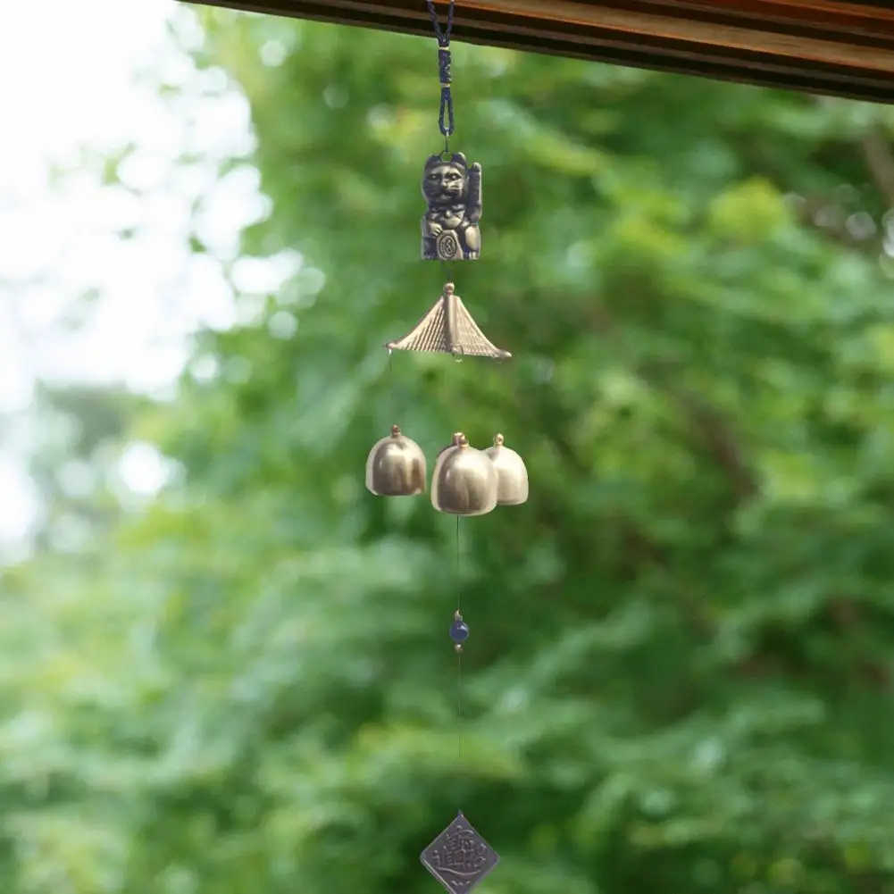 

Premium Wind Chime Decorative Collectible Exquisite Fortune Cat Wind Chime Bell Pendant Doorbell
