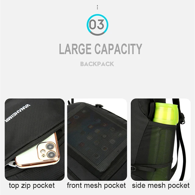 20L Men Women Foldable Packable Backpack,Lightweight Outdoor Folding Backpack Travel Daypack,Ultralight Sports Hiking Backpacks 4