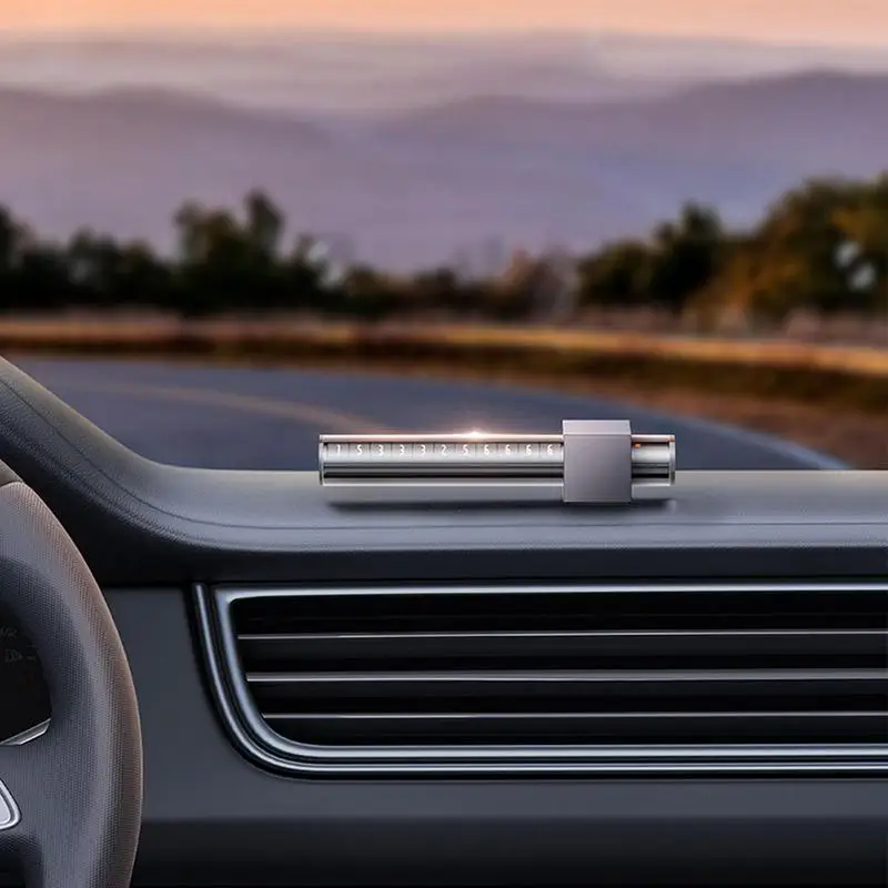 

Parking Phone Number Plate Double Phone Number Design Temporary Parking Number Plate Suspended Texture Easy Using Car Gadgets