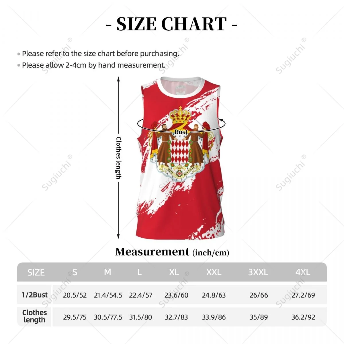 Мужская баскетбольная спортивная рубашка с флагом Монако для бега и фитнеса