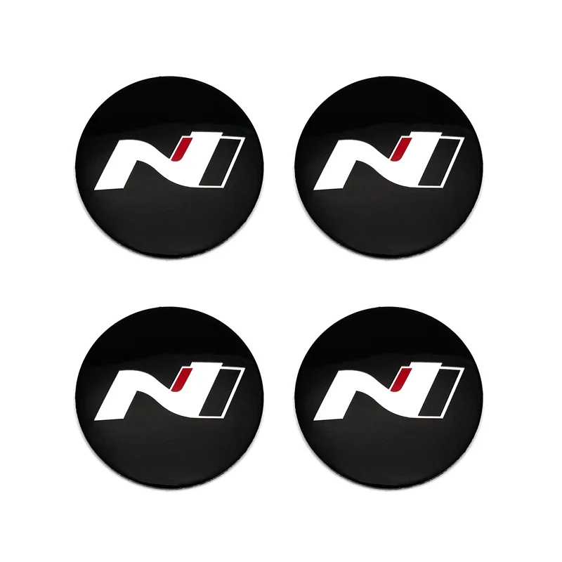 

4 шт., 56 мм, N-линейный логотип, центральная крышка ступицы колеса автомобиля, наклейка на обод для Hyundai I20 I30 Kona Tucson Sonata Elantra Veloster Azera