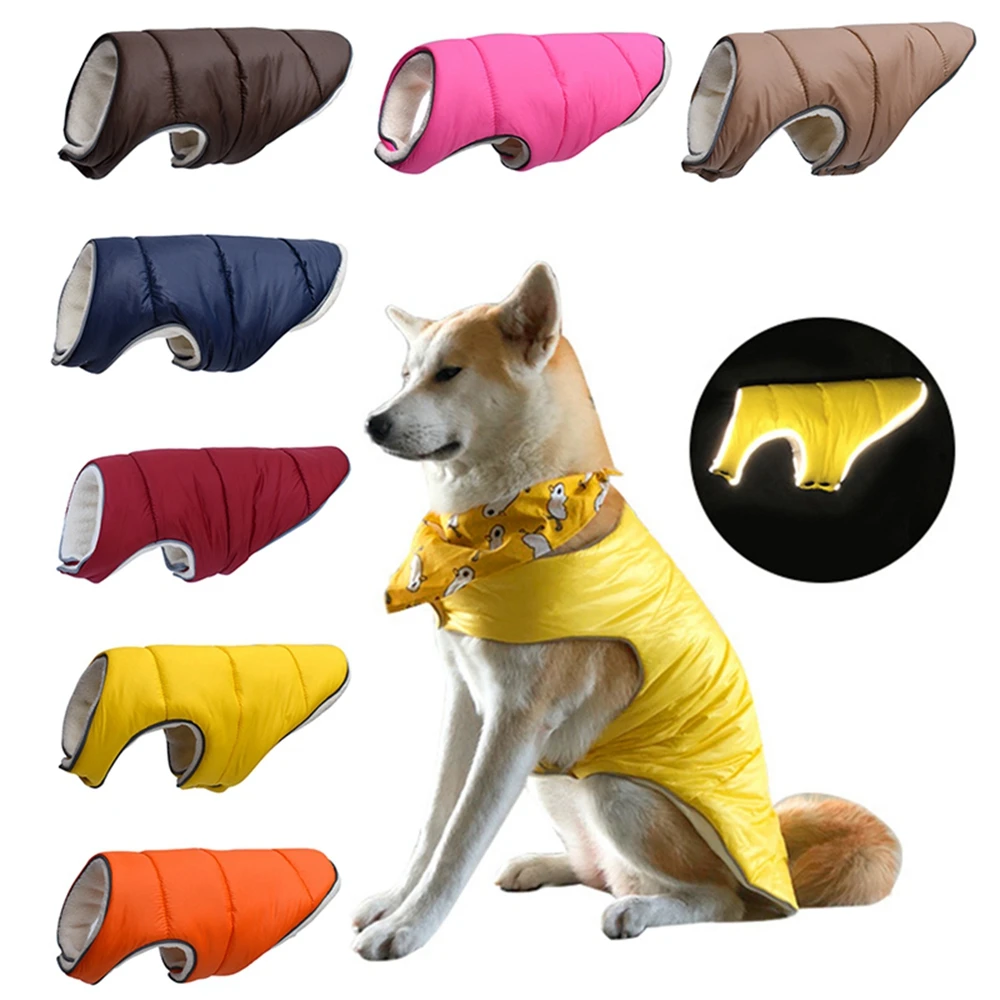 

Pet Dog Vest Jacket Autumn Winter Warm Velvet Dog Coat Clothes For Small Medium Large Dogs Chihuahua French Bulldog Pug Clothing