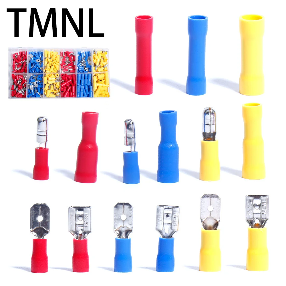 Соединители для клемм электрические обжимные вилки смешанные зажимные кольца