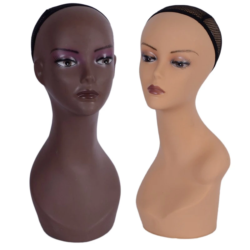 

Female Mannequin Manikin Model Head Wig Cap Jewelry Hat Display Holder Stand Wig Stand Training Head