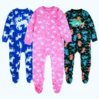 Распродажа 2022, детская одежда для сна Fireman Sam из флисовой ткани, цельная одежда для сна Derlook, комбинезон на весну и осень для маленьких мужчин, женщин, детей