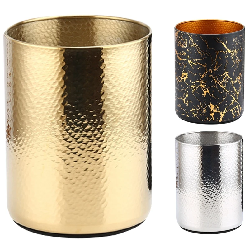 

LJL-Stainless Steel Champagne Bucket Home Hammered Ice Wine Bucket KTV Wine Cooler Ice Square Bucket Beer Bucket