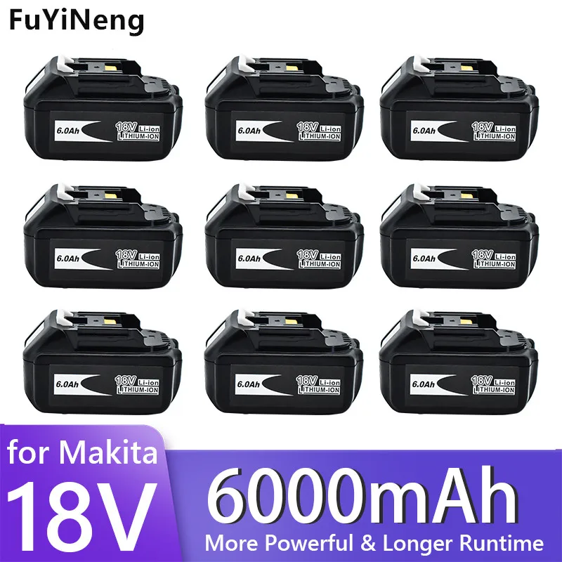 Новинка, аккумулятор Makita 18 в, 6000 мАч, аккумуляторная батарея для электроинструментов с зеркальной заменой литий-ионных аккумуляторов LXT BL1860B BL1860 BL1850