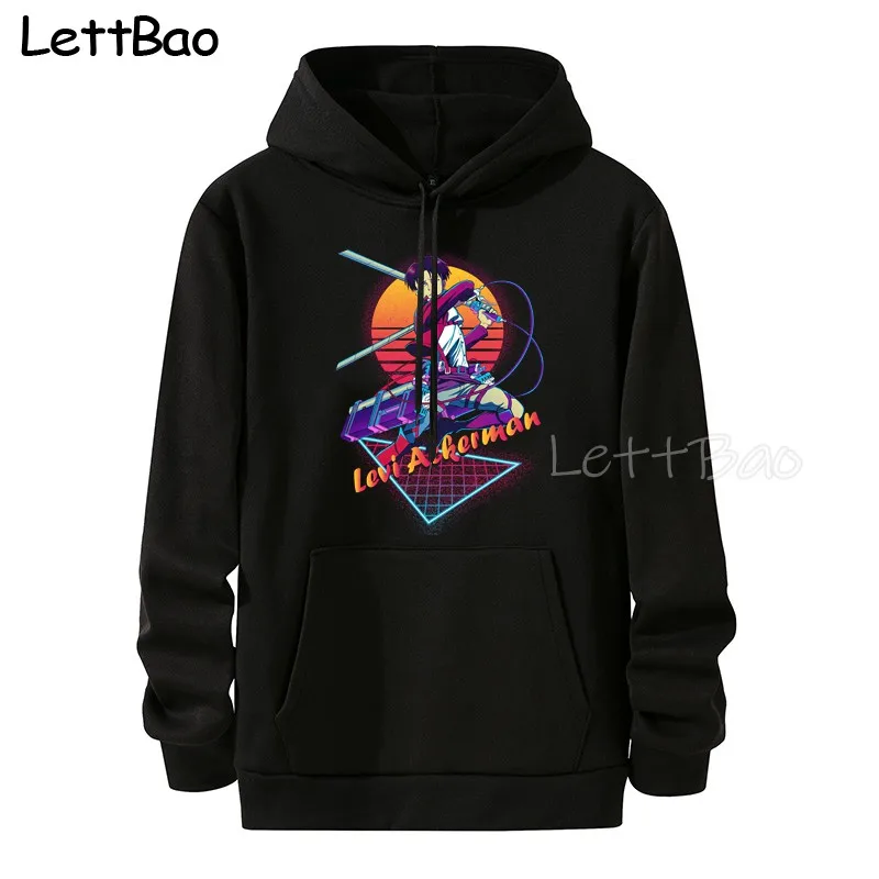 

Captain Levi Attack on Titan 2022 Hoodies Fashion Cartoon Print Streetwear Men Women Sweatshirts Hoodie Harajuku Tracksuits