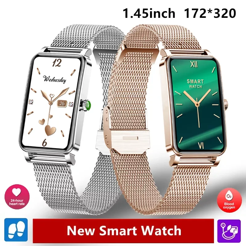 

2021 New Smart Watch Women Men Watch Fitness Tracker Heart Rate Blood Female Cycle Monitoring Call Reminder Smartwatch Ladies