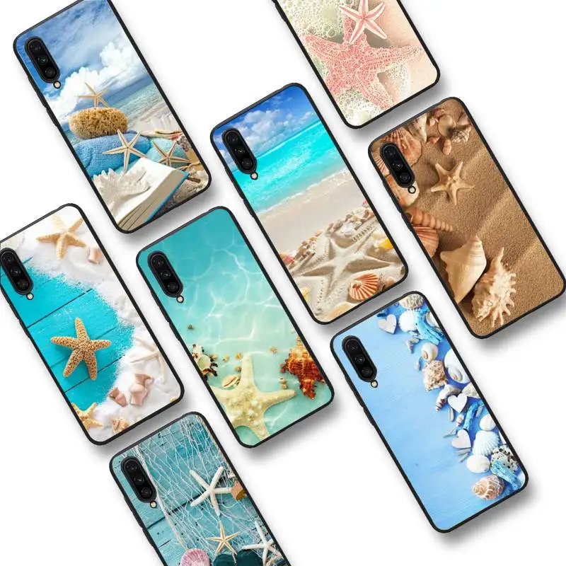 

RuiCaiCa Blue Wood Seashells Sea Star Phone Case For Xiaomi mi 9 mi8 F1 9SE 10lite note 10lite Mi 8lite Coque for xiaomi mi 5x