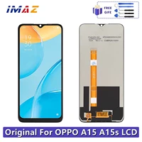 6 52 original for oppo a15 cph2179 lcd display touch screen panel screen digitizer with frame for oppo a15s cph2185 lcd display
