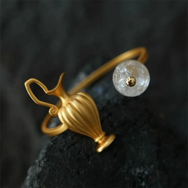 Женский винтажный браслет с имитацией кристаллов