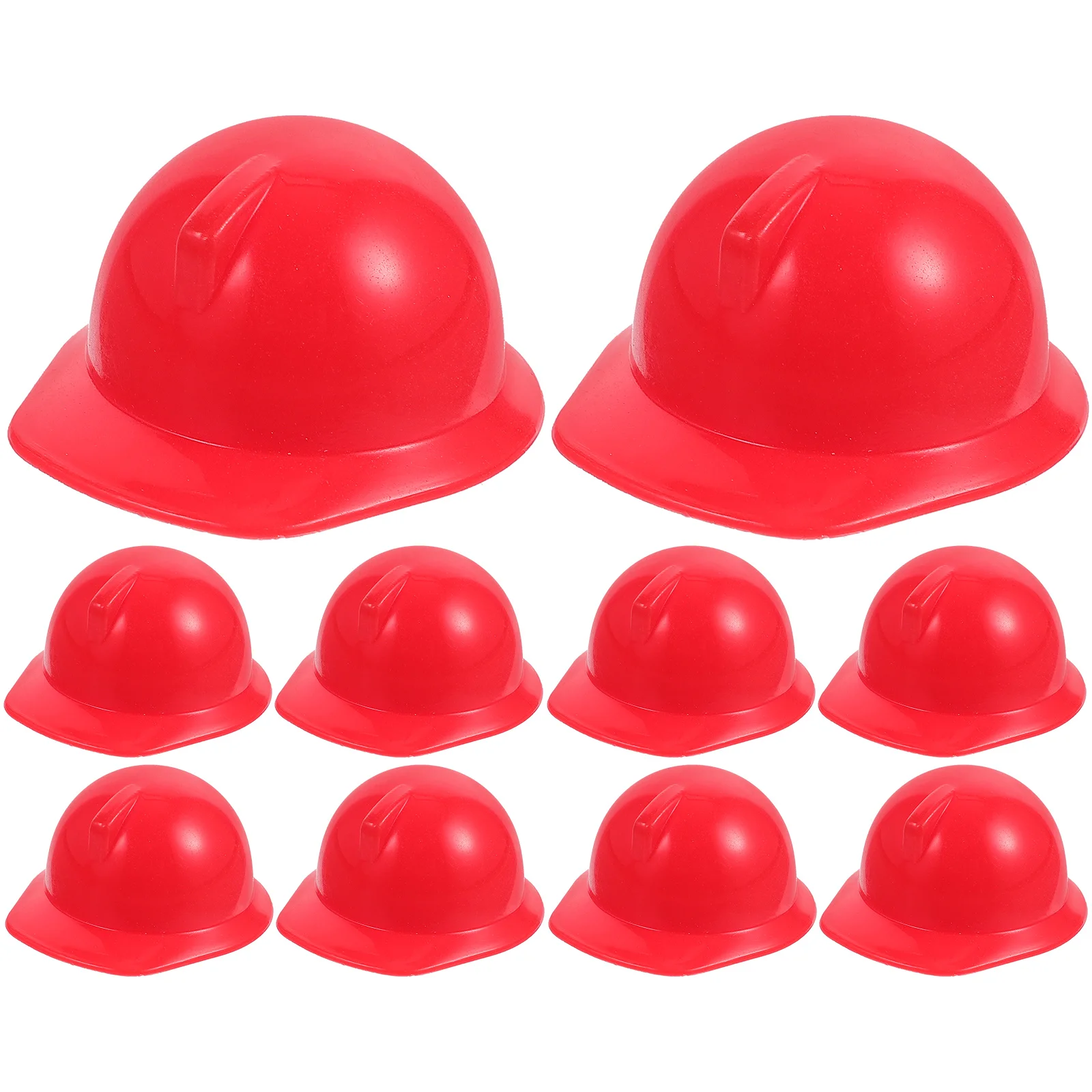 

10 Pcs Caps Miniature Construction Hat Decorate Pet Bird Safety