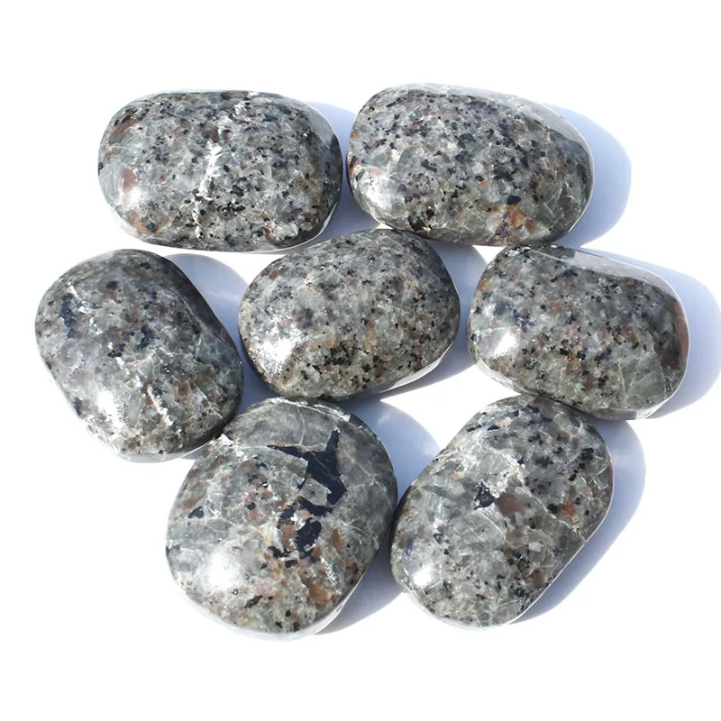 

1 Kg hand made natural luminous sodalite palm stone