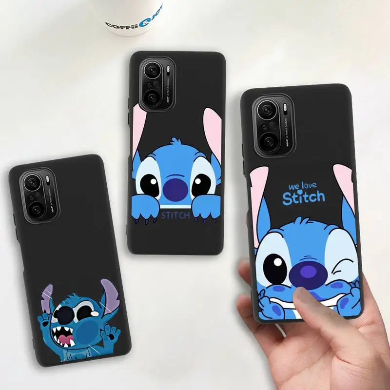 

Cute Stitch and Angel Phone Case Silicone soft for Redmi 9A 8A Note 11 10 9 8 8T Redmi 9 K20 K30 K40 Pro Max