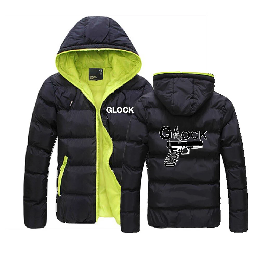

2022 Glock Perfection Shooting Men's Hight Quality Jacket Zipper Hoodies Colorblock Streetwear Coat Cotton Warm Tops