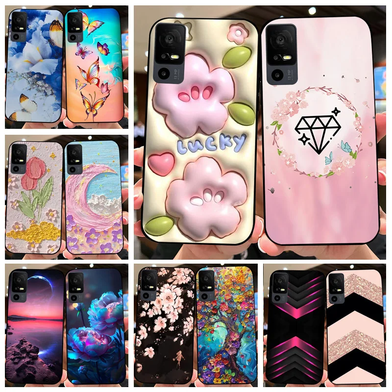 Для TCL 40 XE 40X 5G чехол для телефона противоударный Funda NxtPaper задняя крышка T601D мягкий