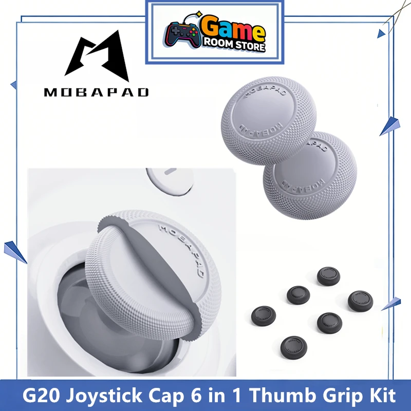 Фото Комплект геймпадов MOBAPAD Grip Kit G20: 6-в-1 накладки на джойстики для Mobapad, CHITU 2, HUBEN 2, N1 (замена контроллера) №2