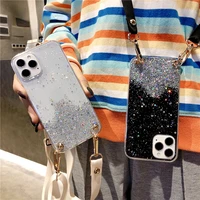 crossbody strap glitter case for oppo realme 9 pro plus 9i 8i 8 reno 7 6 5 find x3 neo x5 lite a93 lanyard necklace soft cover