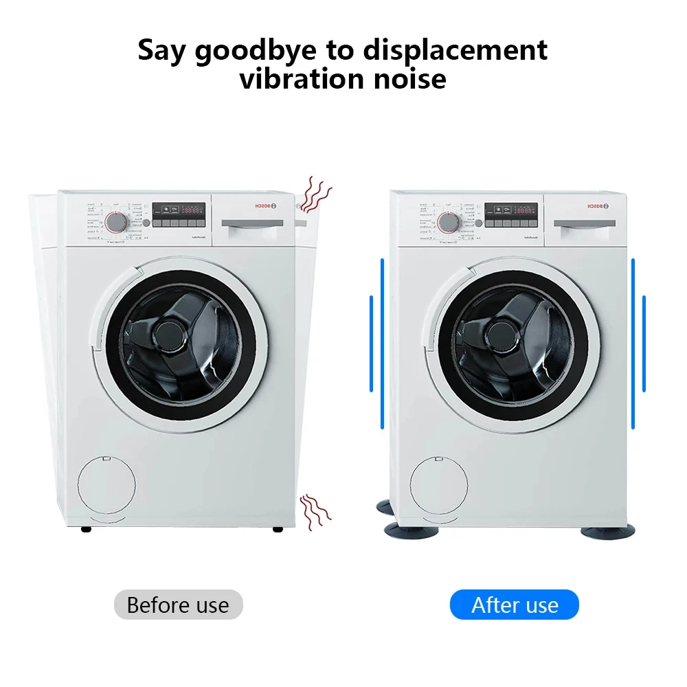 4 шт. Нескользящие резиновые подставки для стиральной машины