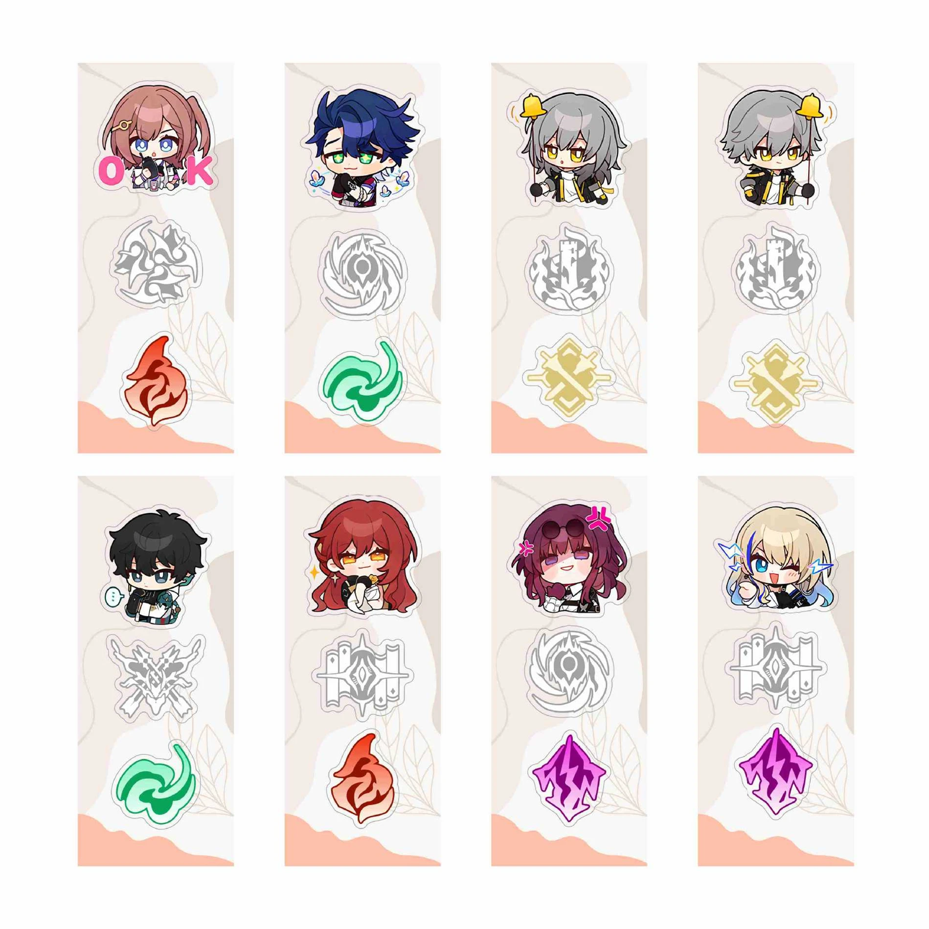 

Honkai: Star Rail Dan Heng March 7th Himeko Gepard Landau значок брошь акриловая булавка косплей костюм аксессуары