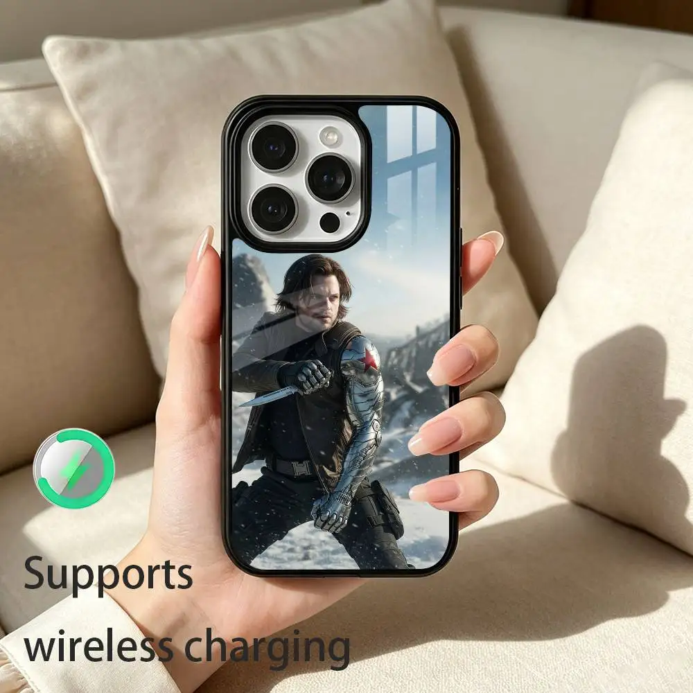 Чехол для телефона B-Bucky-Barnes Winter-S-Soldier для iPhone 12, 13, 14, 15, 16, 17 Pro Max Plus с поддержкой беспроводной зарядки. (art.: 3920dcff96cf6) - 3920dcff96cf6