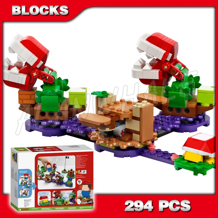 

294pcs Piranha Plant Puzzling Challenge Spinning Carousel Games Adventure 60021 Building Blocks Toys GIfts Compatible With Model